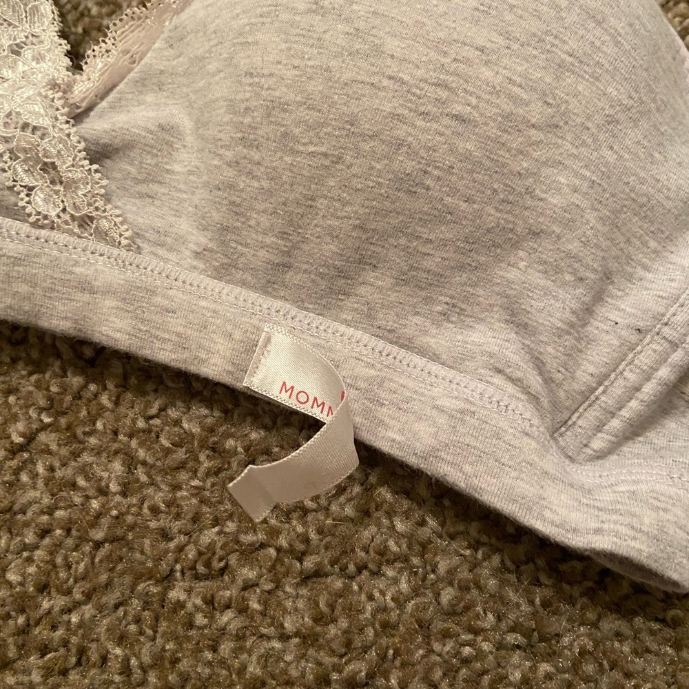 Women's Lace Trim Bras - Pink and Gray - Picture 6 of 13